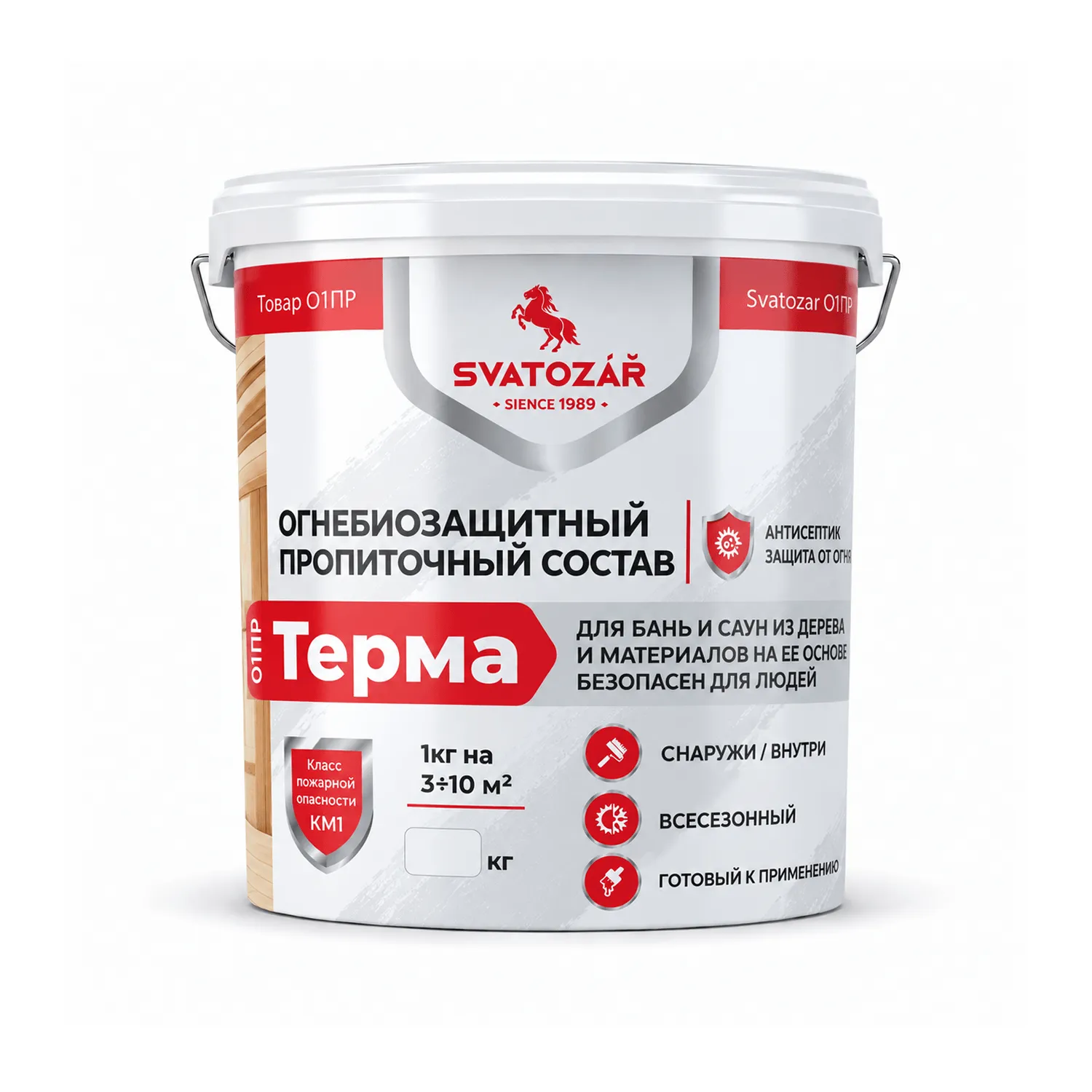 Finlux SVATOZAR-Святозар СВ- 01ПР Терма, Огнебиозащитный пропиточный состав для бань и саун