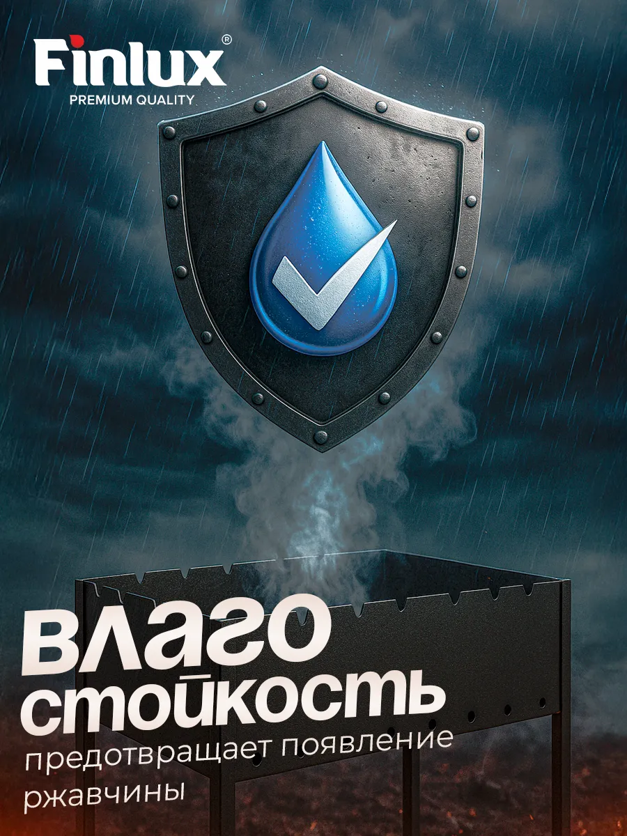 TermoStop Термостойкая эмаль без дымления Finlux F-1200 (Черный, 520 мл, 400С)